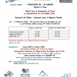 concours tir 3D theillay 2026